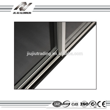 Porte coulissante en verre aluminium standard ASTM